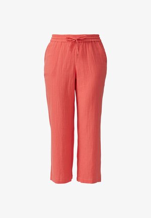 QS, HOSE - Stoffhose - chilirot