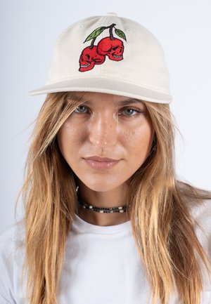CHERRY EMBROIDERY VINTAGE - Cap - beige