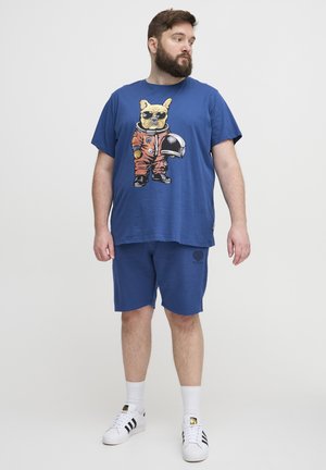 Blend BHSHORTS REGULAR FIT BIG & TALL - Šorti - navy peony