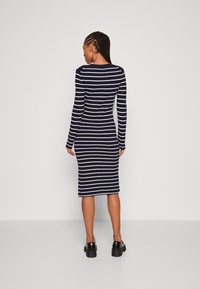 GAP SIDE SLIT MIDI SWEATER DRESS - Pārliekama kleita - navy
