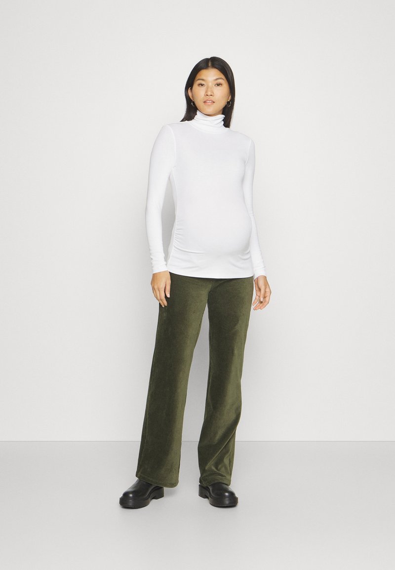 Anna Field MAMA 2 PACK - T-shirt à manches longues - black/white/noir ...