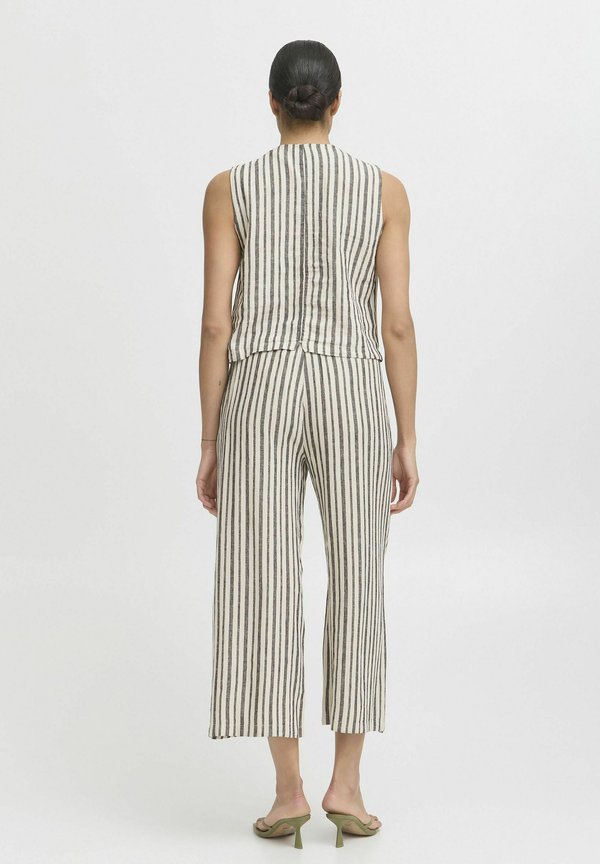 BYFalakka - Trousers - rainy day stripe mix2