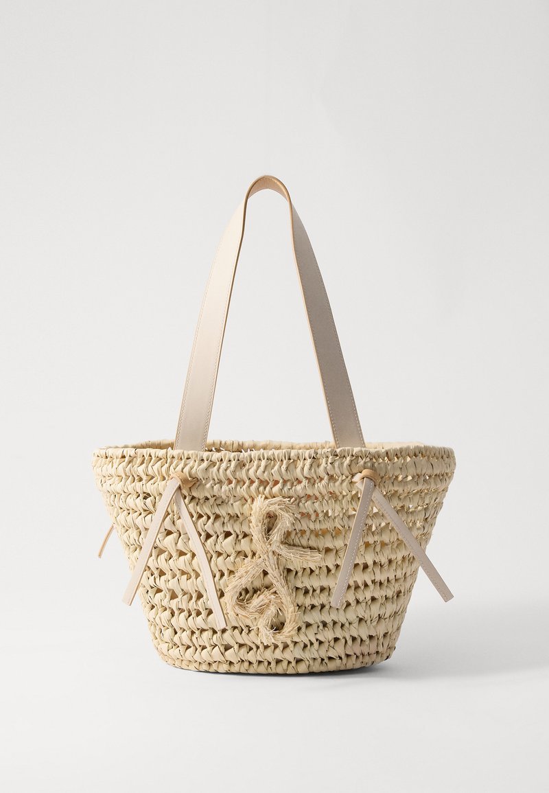 RUSLAN BAGINSKIY TOTE BAG - Velika torba - natural straw/beige