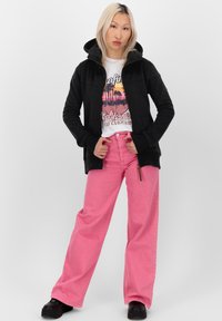 alife & kickin ISAMIAK - Felpa con zip - black