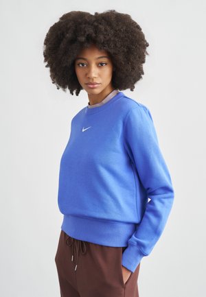 W PHNX FLC STD CREW - Mikina - medium blue/sail