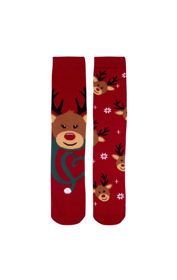 2ER PACK WEIHNACHTS - Socken - rot