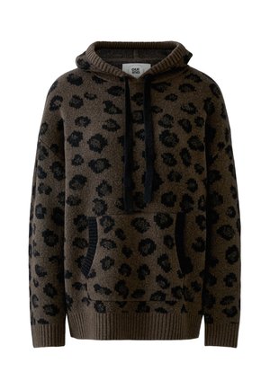 Oui, PULLOVER - Trui - dk brown grey