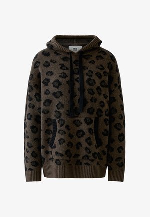 Oui, PULLOVER - Trui - dk brown grey