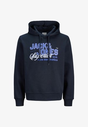 Jack & Jones, JJELOGO SWEAT HOOD 2 COL 25/26 NOOS - Φούτερ με κουκούλα - navy blazer