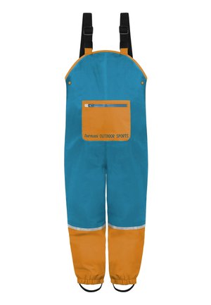 REGENHOSE MIT HOSENTRÄGERN - Regenhose - blau