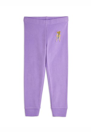 Mini Rodini WINTER FLOWERS TROUSERS UNISEX - Pantalon de survêtement - purple