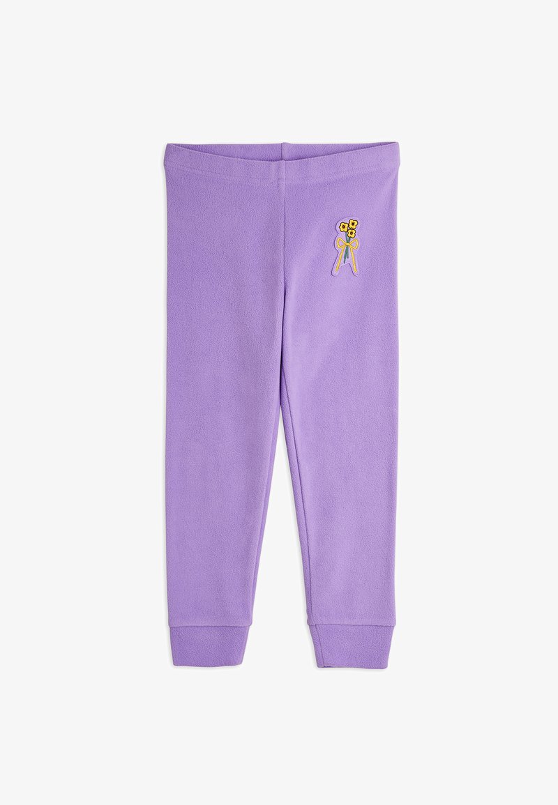 Mini Rodini WINTER FLOWERS TROUSERS UNISEX - Παντελόνι φόρμας - purple