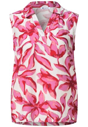 Street One, TOP MIT KRAGEN UND STRUKTURMIX - Bluse - off white