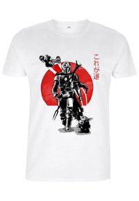 Henry Tiger STAR WARS: THE MANDALORIAN MANDOLORIAN SUMI INK UNISEX - T-shirts print - white
