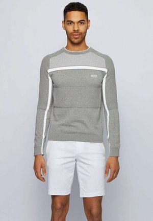 REMI - Stickad tröja - light grey