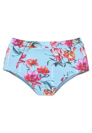 HIGHWAIST - Bas de bikini - hellblau/bedruckt