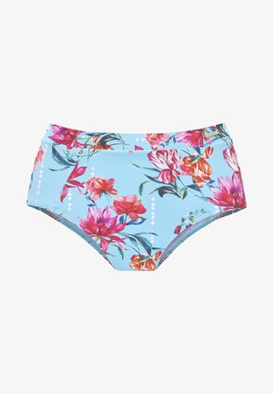 Sunseeker HIGHWAIST - Bas de bikini - hellblau/bedruckt