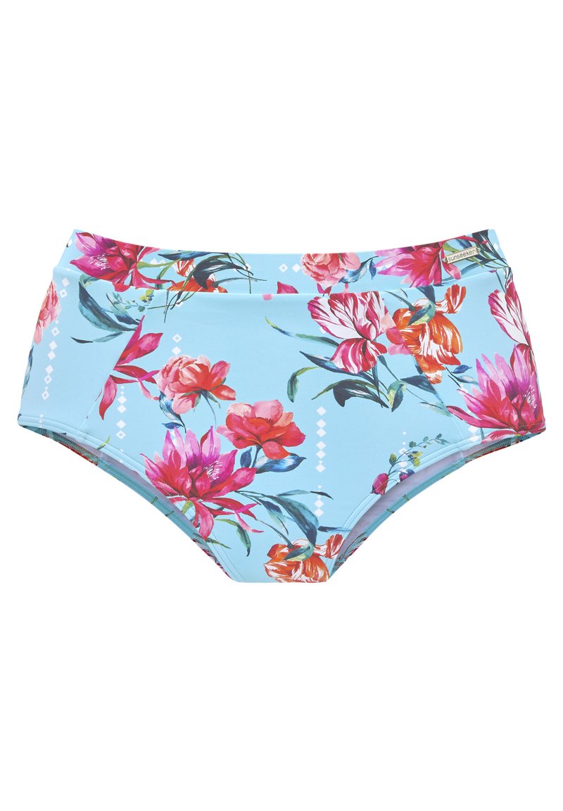 Sunseeker HIGHWAIST - Bikini apakšdaļas - hellblau/bedruckt