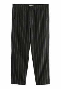 REGULAR FIT - STRIPED - Püksid - black white