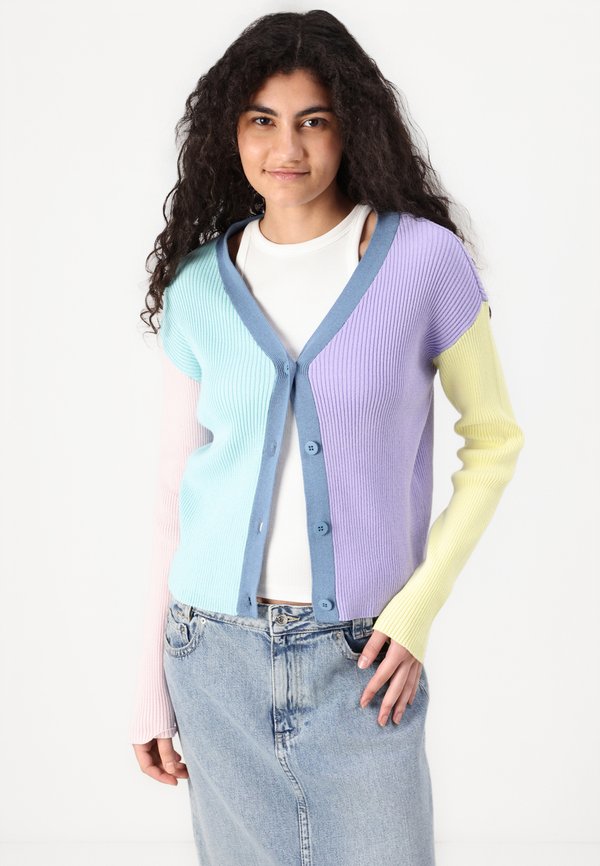 PCMANCES V NECK CARDIGAN - Cardigan - lavender2