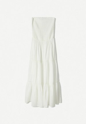 Bershka Robe longue - white