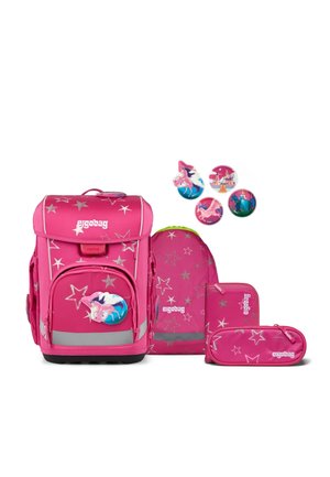 CUBO LIGHT SET - Juego de mochilas escolares - sternzaubär - pink