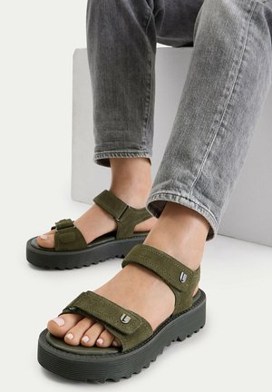G-STAR, G STAR RAW WOMEN'S KHAKI SANDALS - Sandalias con plataforma - multi-coloured