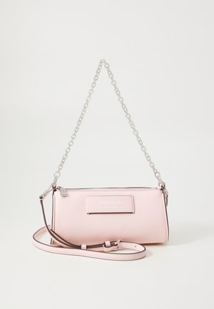 LABEL SMOOTH POCHETTE - Handbag - pastry pink