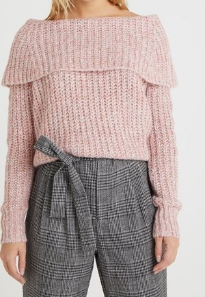 Stickad tröja - light pink