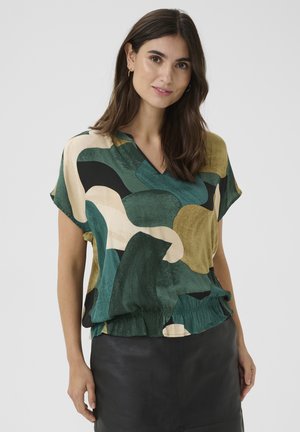 DANA CAPSLEEVE - T-shirts print - green art