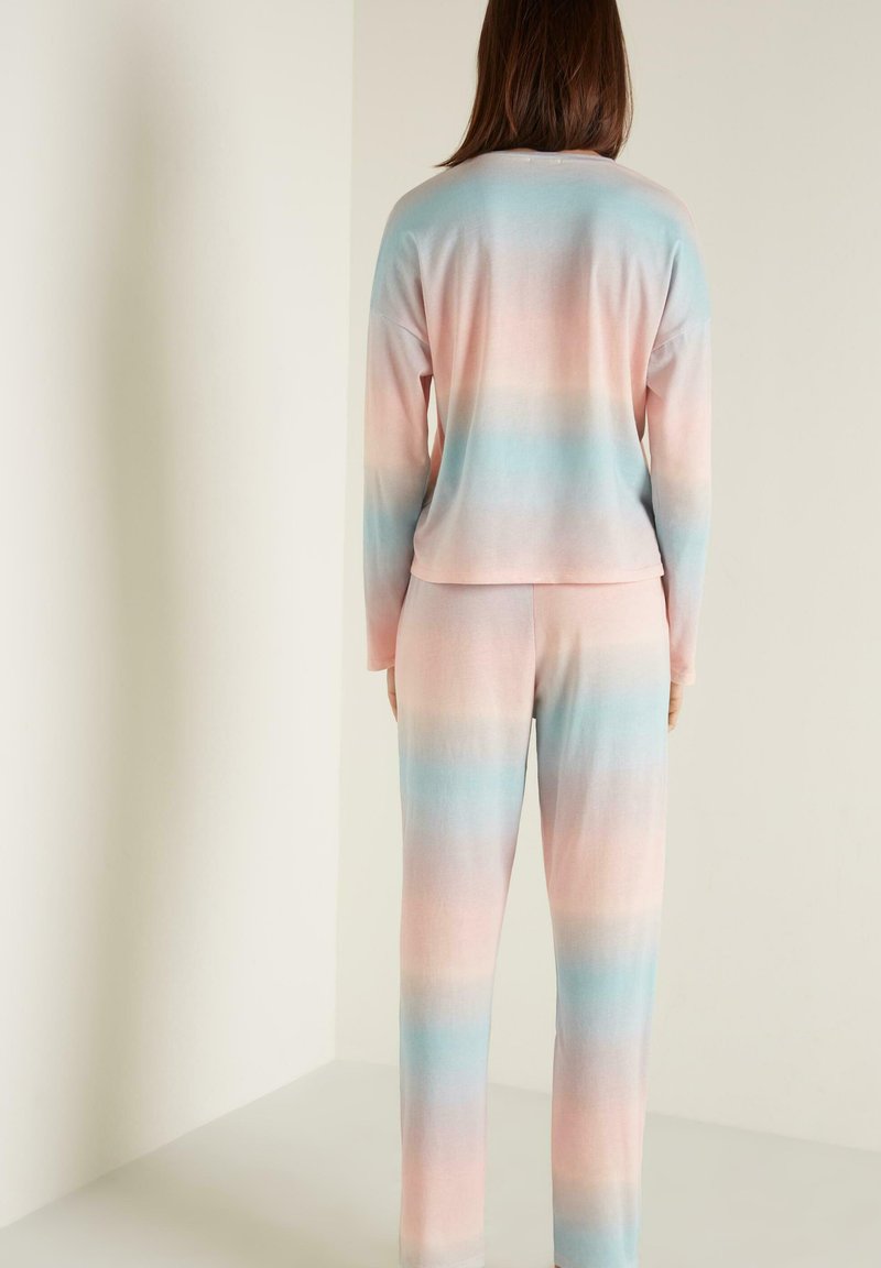 Damen Nachthemden | Tezenis SET Nachtwäsche Set hellblau nuanced tie dye print/dunkelblau - NZ32071 Damen Nachthemden | Tezenis SET Nachtwäsche Set hellblau nuanced tie dye print/dunkelblau - NZ32071