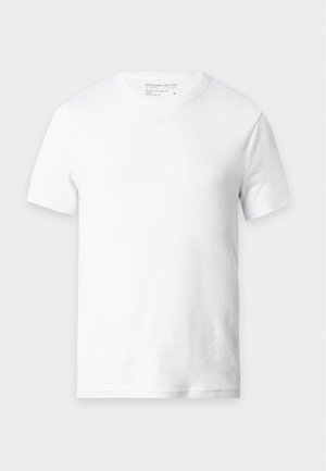 Abercrombie & Fitch, ESSENTIAL SLIM TEE - T-Shirt basic - white