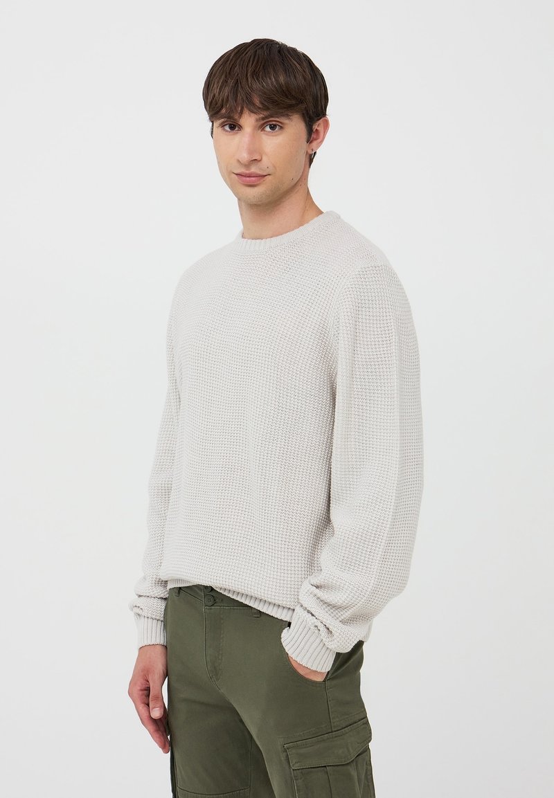 Maglione Fat Face Newbury Mezzo Collo In Cotone - Avorio Con Tasche - Nuovo Senza Etichette