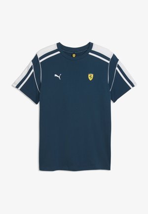 Puma, FERRARI MT7 T-SHIRT - T-shirt con stampa - midnight petrol