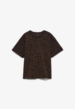 Vero Moda, T-SHIRT VMVILLA TOP - Blouse - chocolate torte
