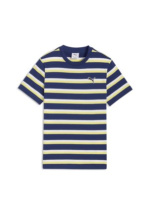 Puma, ESSENTIALS GESTREIFTES UNISEX - T-Shirt print - blue jewel