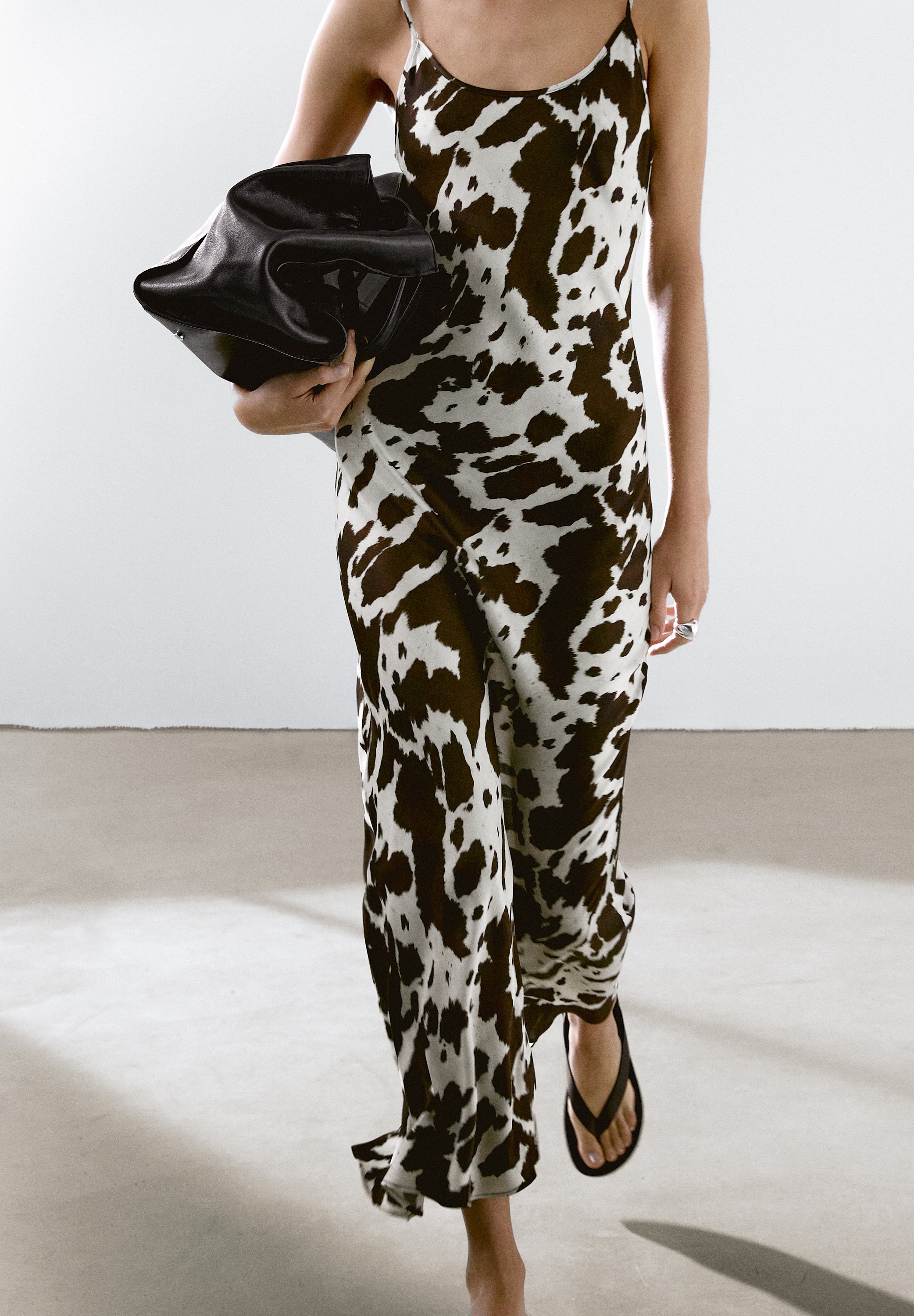 Massimo Dutti MIDI FLARED SKIRT ANIMAL PRINT 05202893 - A