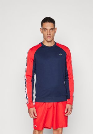 TENNIS LONGSLEEVE - Long sleeved top - navy blue/grenadine