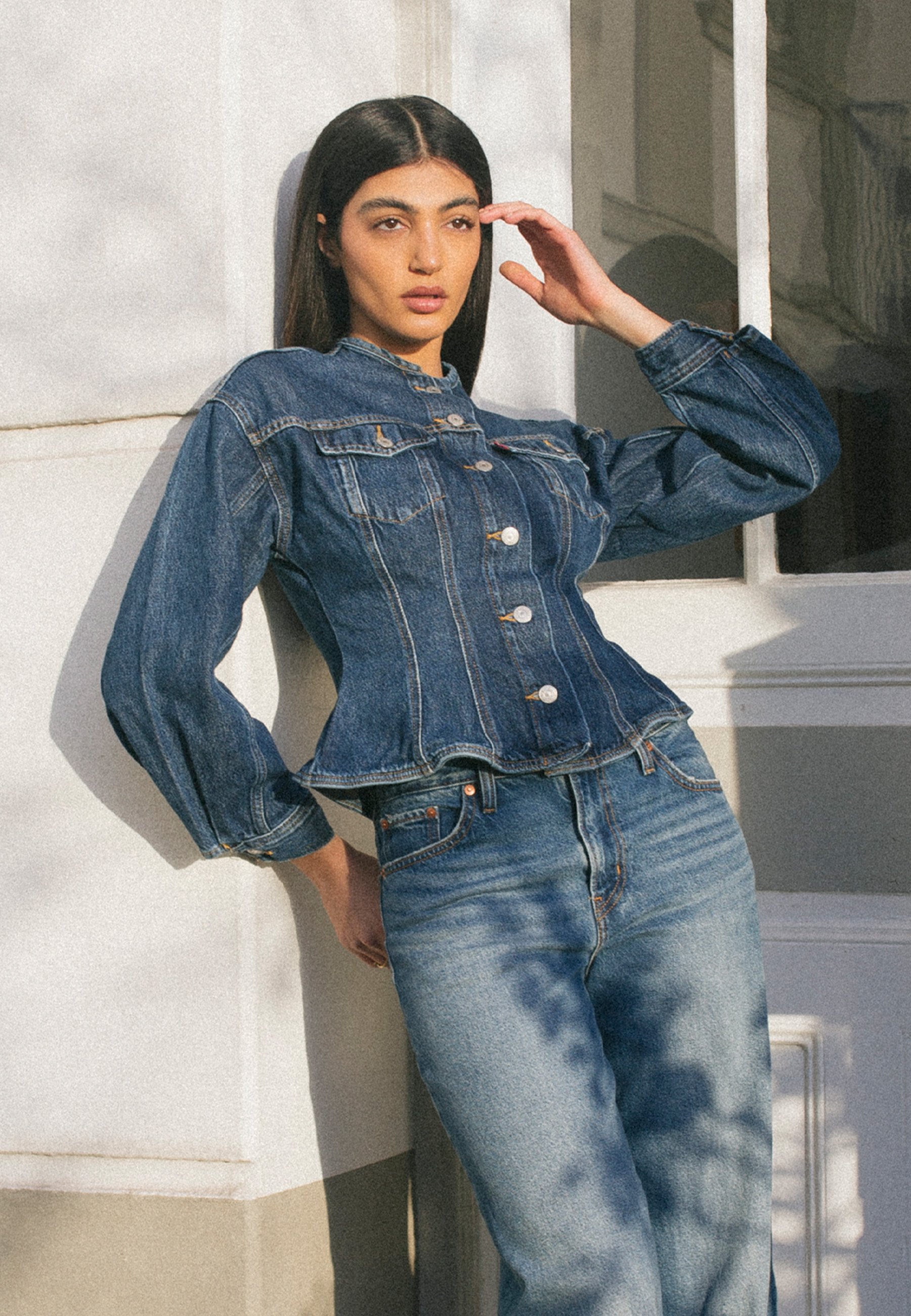 Levi's® SCULPTED TRUCKER - Denim jacket - wonderlust no tack