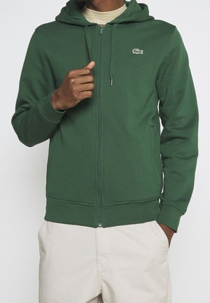 Sweater met rits - dark green