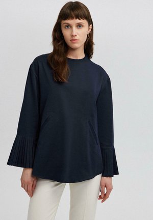 PLEATED SLEEVE - Tuniek - navy blue