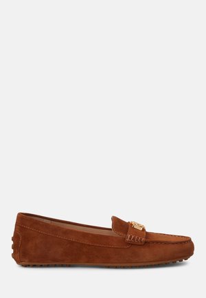 Lauren Ralph Lauren, BARNSBURY SUEDE LOAFER - Mocasines - whiskey