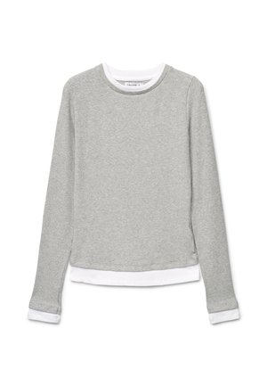 TINTA UNITA - T-shirt à manches longues - grigio medio melange