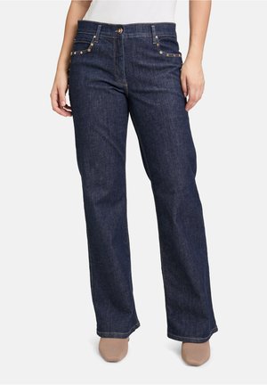 CASUAL MIT WASCHUNG - Jeans a sigaretta - dark blue denim