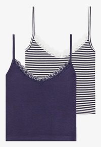 2 PACK - Top - evening blue/egret,navy solid