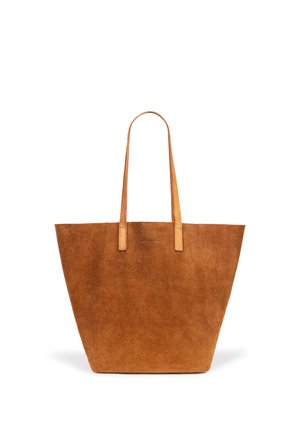 Handbag - caramel suede