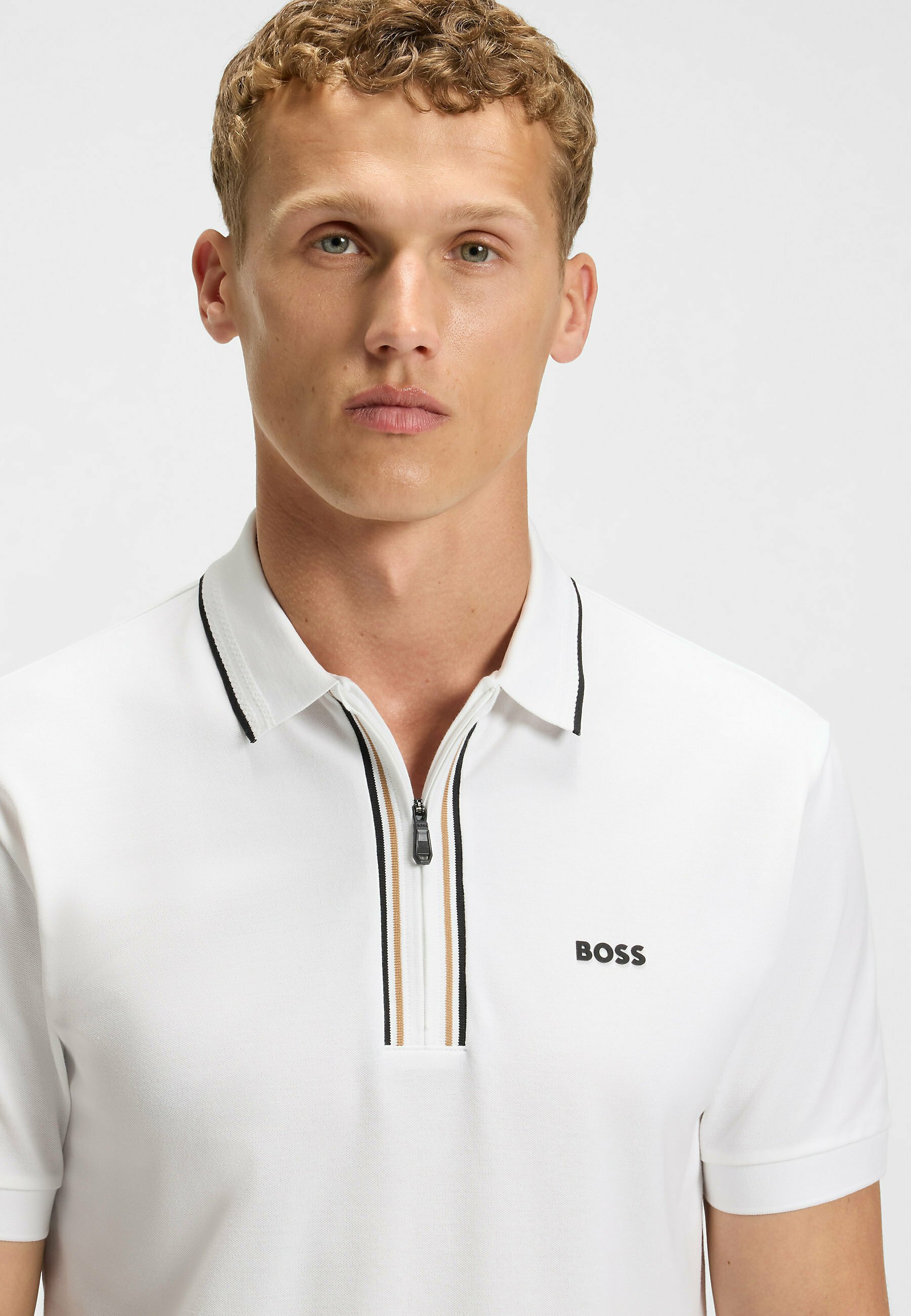 BOSS PHILIX GOC - Polo shirt - white - Zalando.co.uk