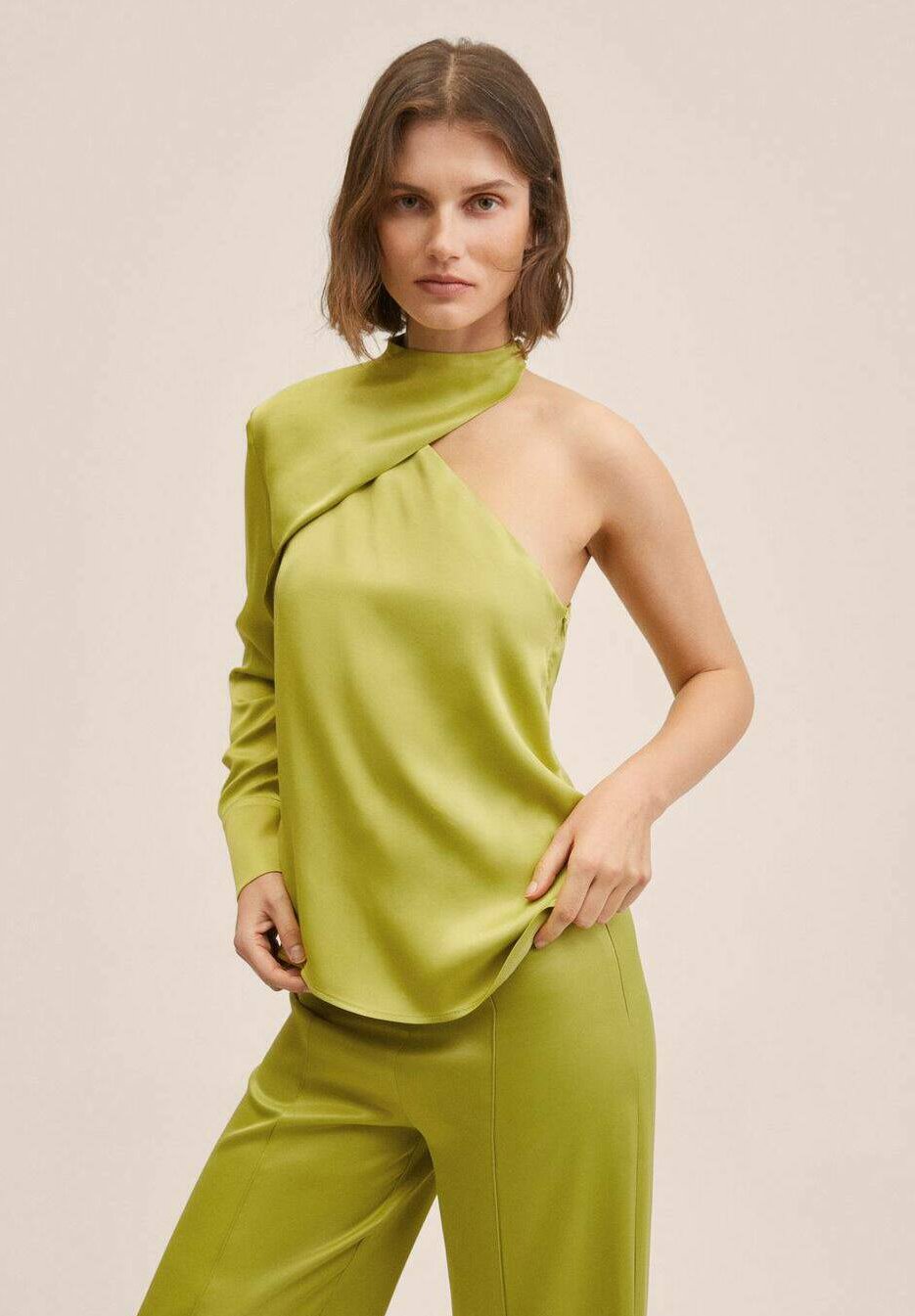 Mango Blusa - green/verde - Zalando.es