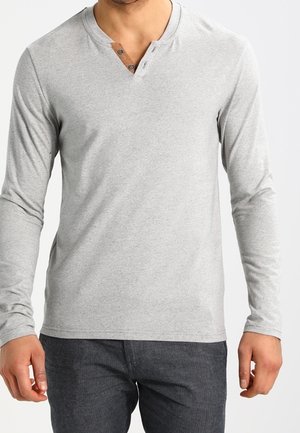 T-shirt à manches longues - mottled light grey