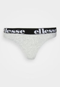Boxer gris avec une ceinture élastique noire arborant le logo "ellesse" en blanc. Texture douce, finition lisse et design minimaliste.